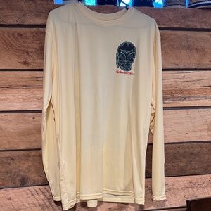 Womens Graphic Cream Long Sleeve Tee